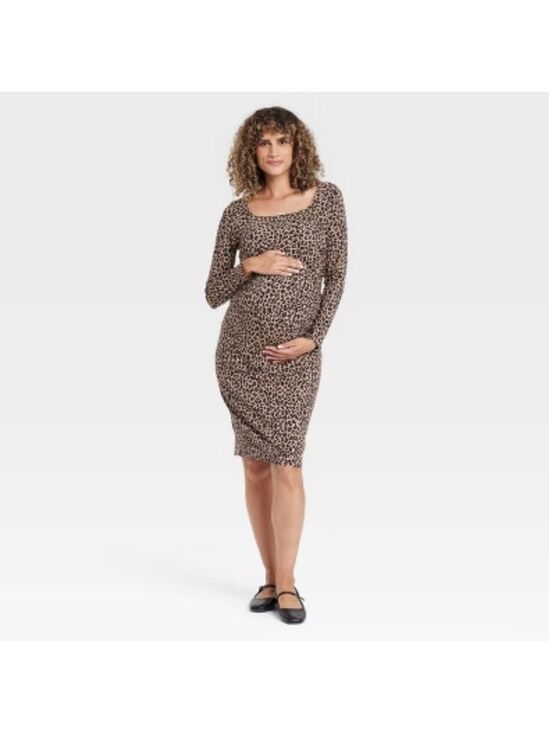 Isabel Maternity by Ingrid & Isabel Dresses & Skirts - Leopard Print Maternity Dress